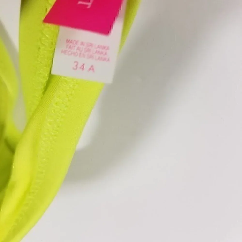 Victoria's Secret Neon Strapless Bikini Top 34A